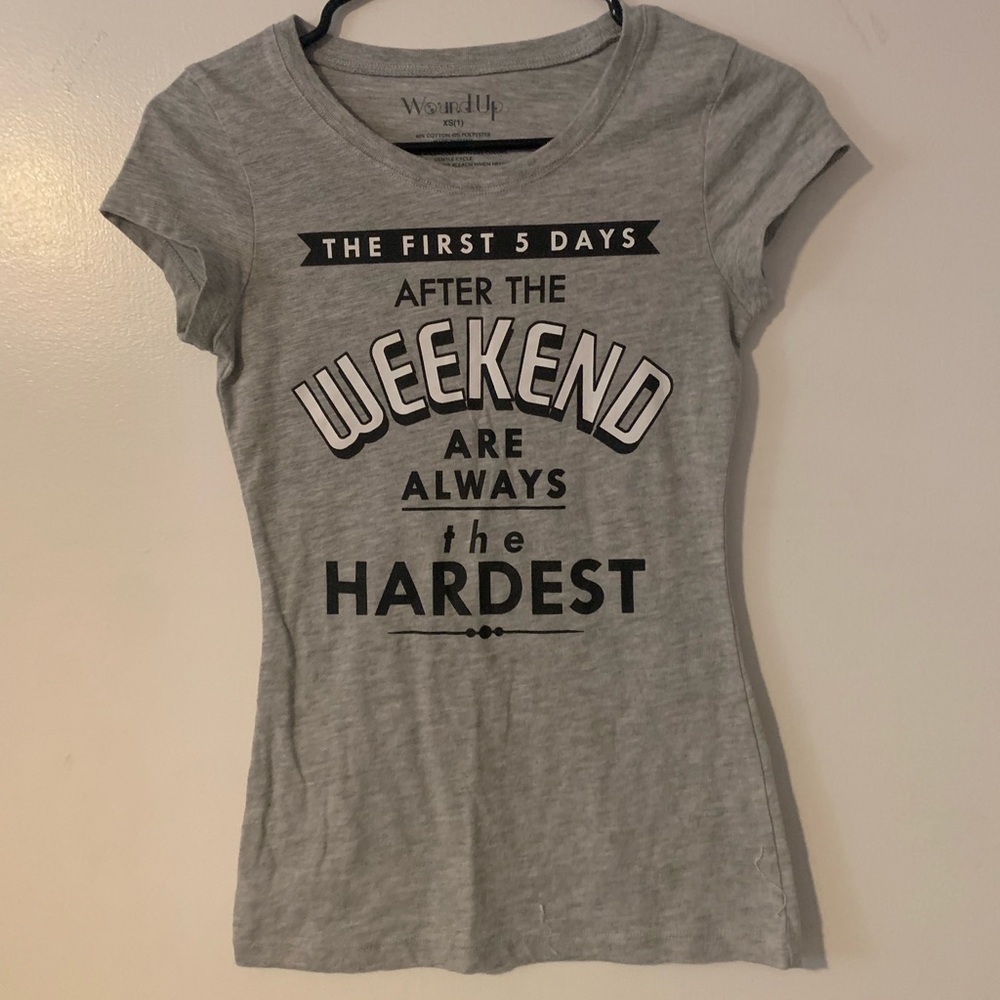 “The first 5 days after the weekends are always the hardest”